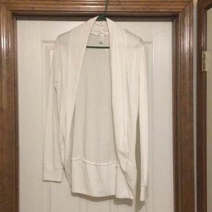 White cardigan
